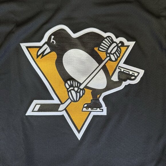Pittsburgh Penguins Jersey XL Brand New YOUTH Fanatics NHL Black Yellow Hockey - Picture 4 of 6